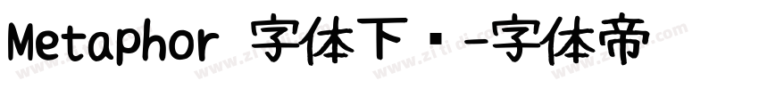 Metaphor 字体下载字体转换